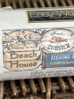 Easy Walls Wallpaper Border Beach House Coastal Seaside Cottage Wall 5 Yards