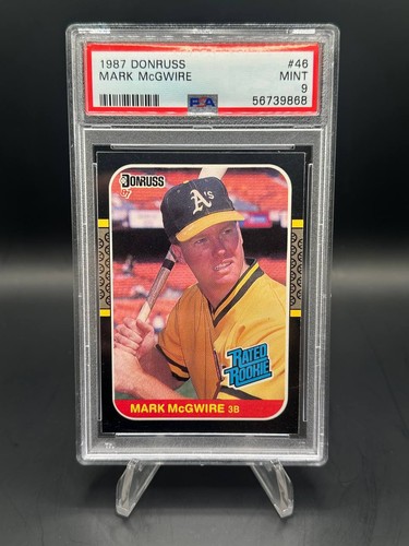 1987 Donruss #46 Mark Mcgwire PSA 9
