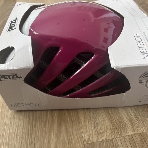 Petzl Meteor Climbing Helmet - Size 2 53-61cm- White Purple - Skiing Lightweight - Picture 6 of 9