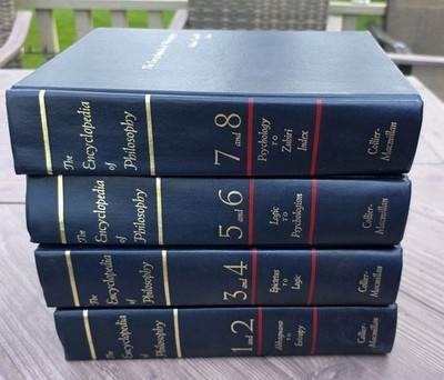 The Encyclopedia of Philosophy 8 Volumes in 4 Books 1972 Hardcover Reprint