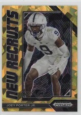 2023 Panini Prizm Draft Picks New Recruits Gold Ice Joey Porter Jr #NR-24 2y0