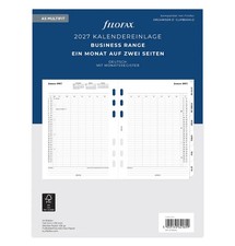 filofax Kalendereinlage Multi  2027 in A5 tabbed  1 Monat / 2 Seiten  27-68544