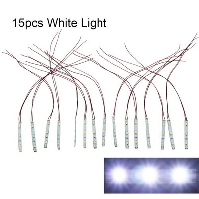15 LED Lichtleiste Warmlicht/Weißlicht 3528 Selbstklebend Flexibel 12V~18V
