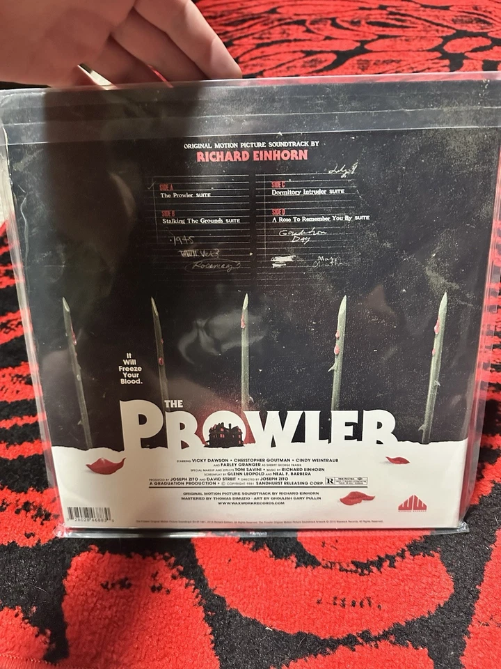 The Prowler Original Soundtrack Army Green Red Vinyl 2xLP NEW Rosemarys Killer - Image 2 of 4