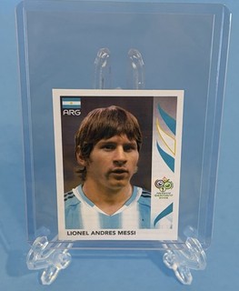 2006 Panini World Cup Germany Lionel Messi Sticker Rookie RC #185 Rare