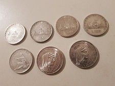 n.7 monete da 500 lire in argento 835