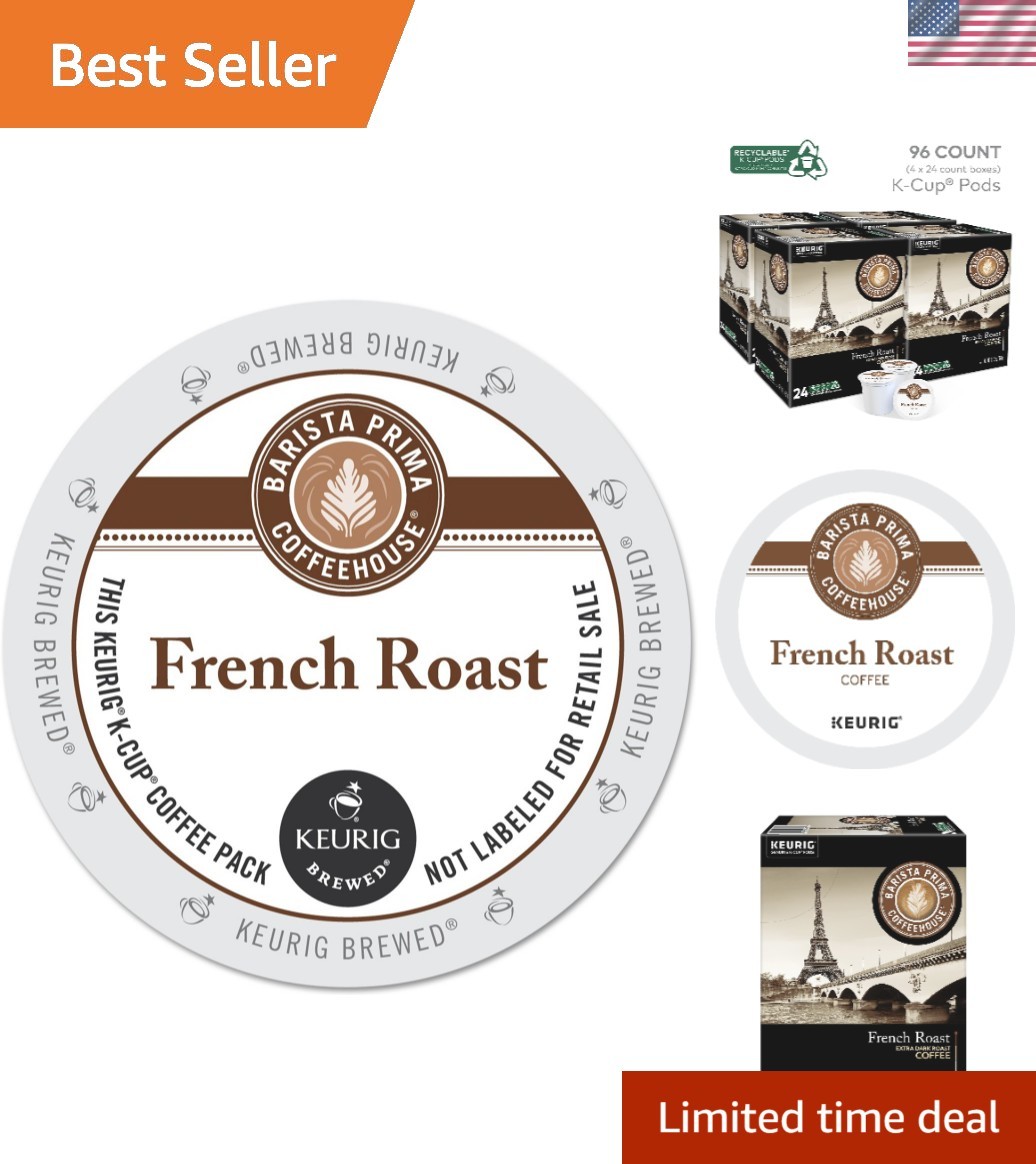 Coffee House French Roast Darkest Roast Coffee 24 K-Cups 96 