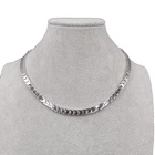 Vintage Silver tone Collar Necklace 16 in Heavy Plated Estate Costume Jewelry