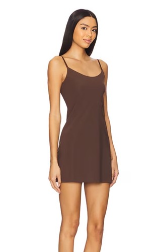 Commando Mini Cami Slip Mocha Brown Size S/M Small Medium - Picture 2 of 5