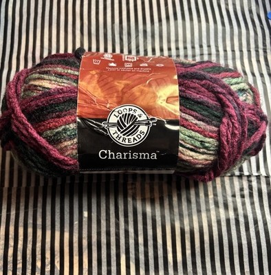 1 Skein Loops & Threads Charisma Yarn 100% Acrylic 3.5 oz Color #16 Holiday