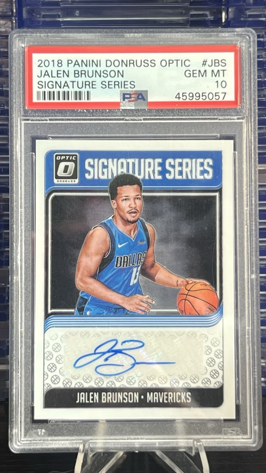 2018 Donrus Optic Jalen Brunson Signature Series Rookie Auto # JBS PSA10 POP 1