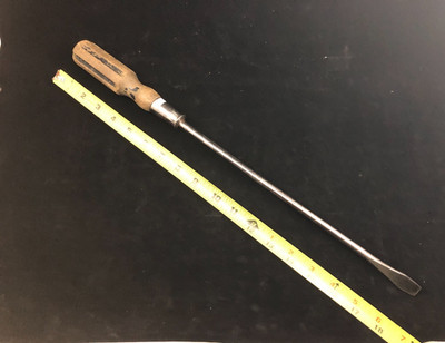 Vintage Stanley Hurwood No.20 Screwdriver, 1/2'' Tip, 18 1/2'' O.A.L.