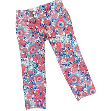Lilly Pulitzer Bailey Floral Palm Beach Fit Crop Capri Pants Size 4 Shell Yeah