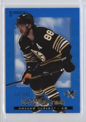 2023-24 Skybox E-X 2000 Blue Credentials 213/299 David Pastrnak #13 1s92