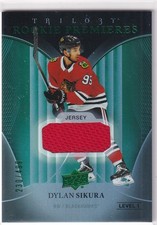 18/19 UD TRILOGY DYLAN SIKURA RC SP ROOKIE JERSEY /499 #55