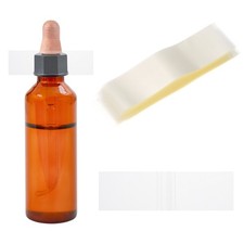 Shrink Bands 4.1 x 1.2 Inch, Clear 300 Pcs Perforated Shrink Wrap for Bottles