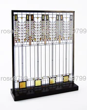 Frank Lloyd Wright Tree of Life Stained Glass with Stand and Hanging Chain Gift