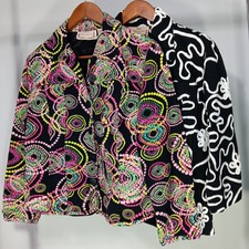 Vintage Women's Artisan Jacket Lot Size Medium Boho Artsy Textured Cotton India