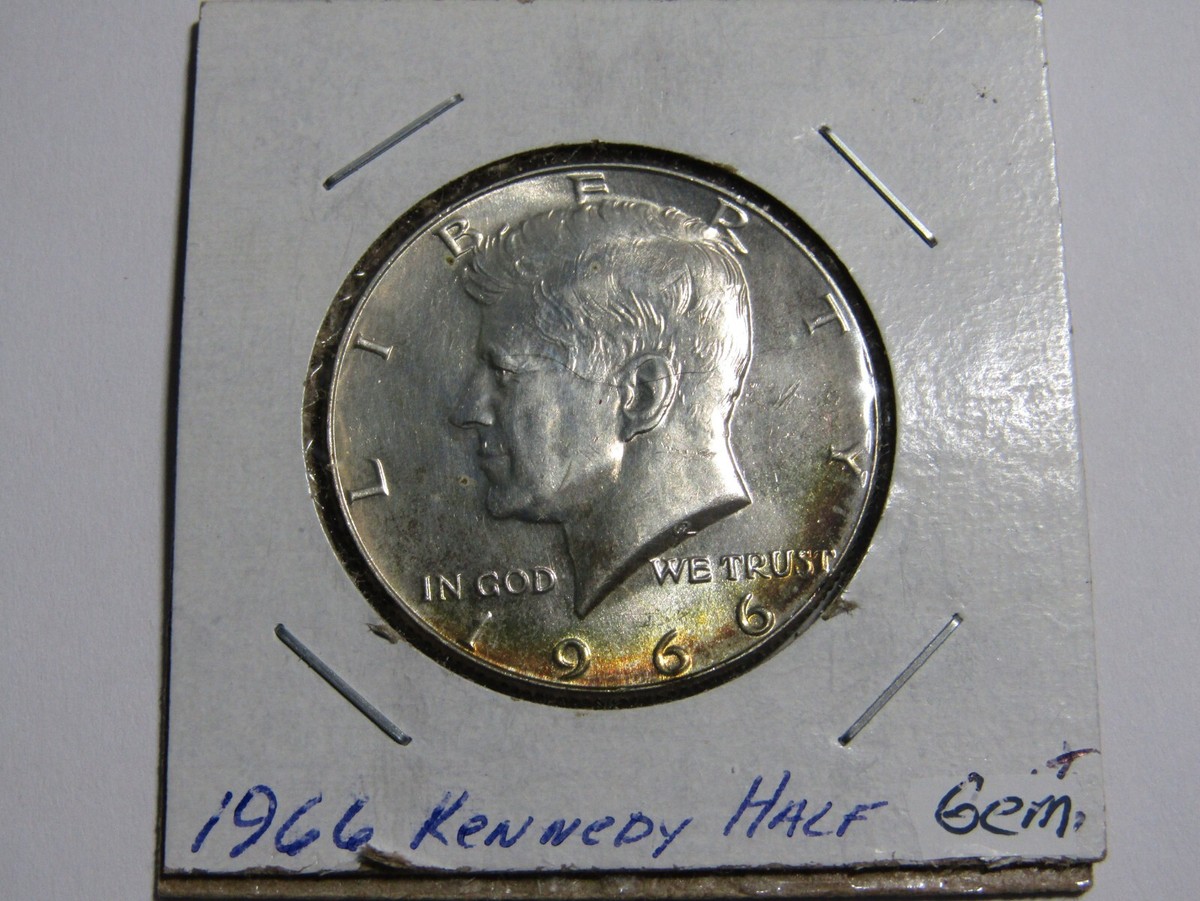 1966-P Kennedy 90% Silver Half Dollar #364 - Gem+ | eBay