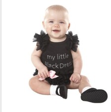 NWT Ganz Baby My Little Black Dress One Piece in black Size M (6-12months)