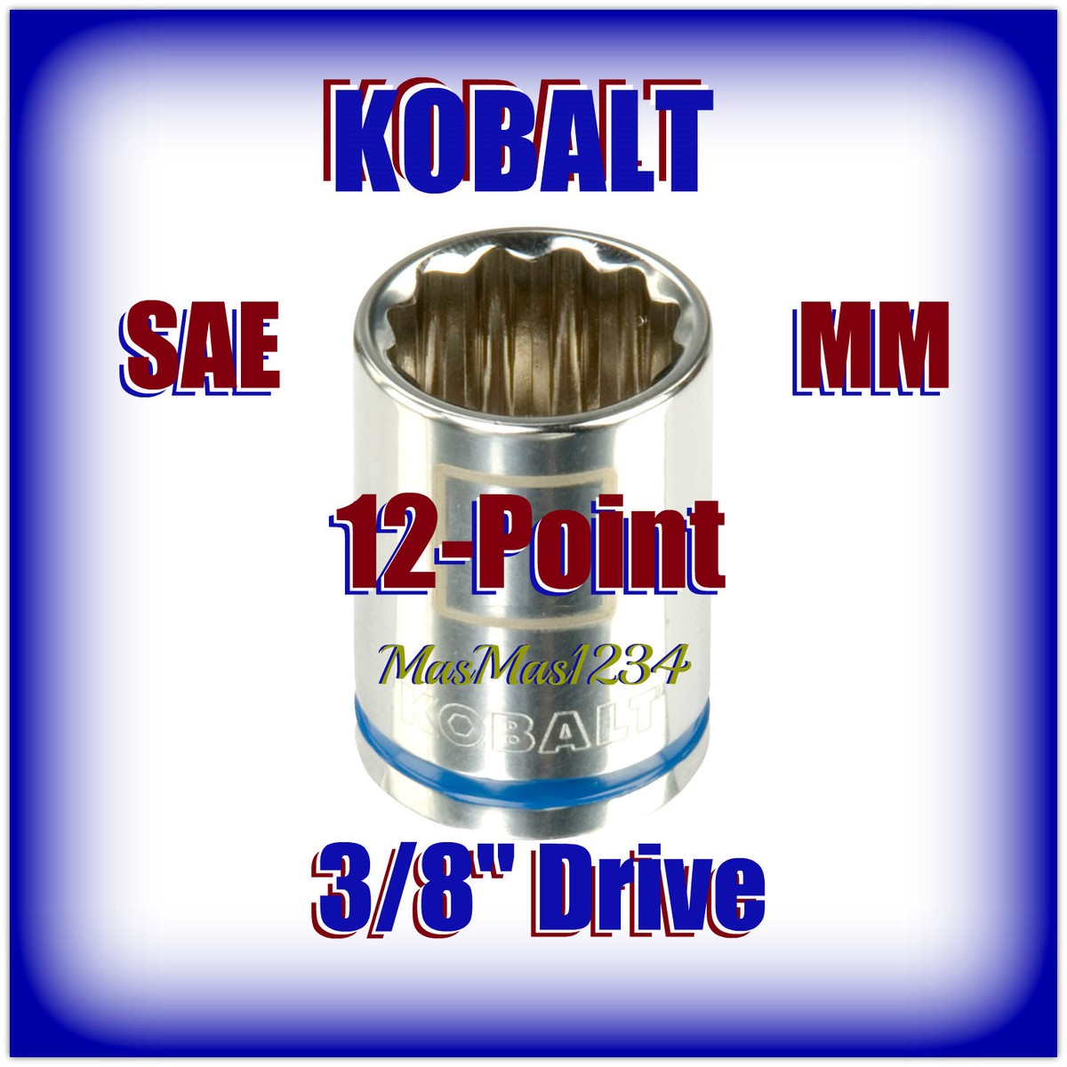 Kobalt 7-Piece Metric 3/8-in Drive 12-point Shallow Socket Set Kobalt 7-Piece Metric 3/8-in Drive 12-point Shallow Socket Set
