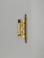 Brass Flush Finial Hinges 50mm Cabinet Cupboard Door Ends Decorative 2 Inch Pair
