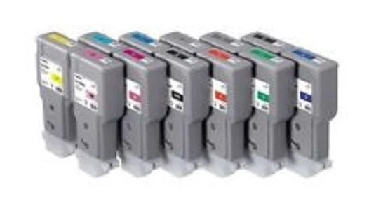 Tinte für Canon iPF6400 iPF6450 / PFI-206 300ml Cartridge MBK PGY GY C M Y PM PC