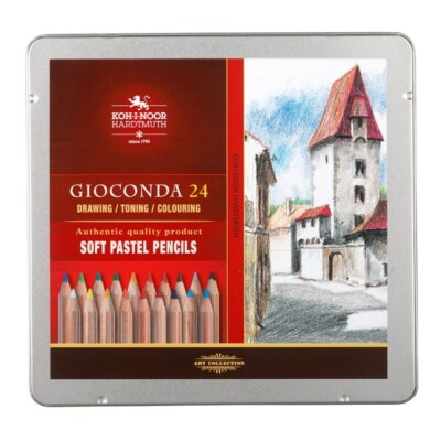 Soft Pastell Set Künstler Zeichnung Buntstift KOH-I-NOOR Gioconda 24