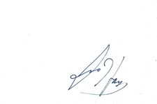 Isaac Hayes autograph signed 10x15 cm index card