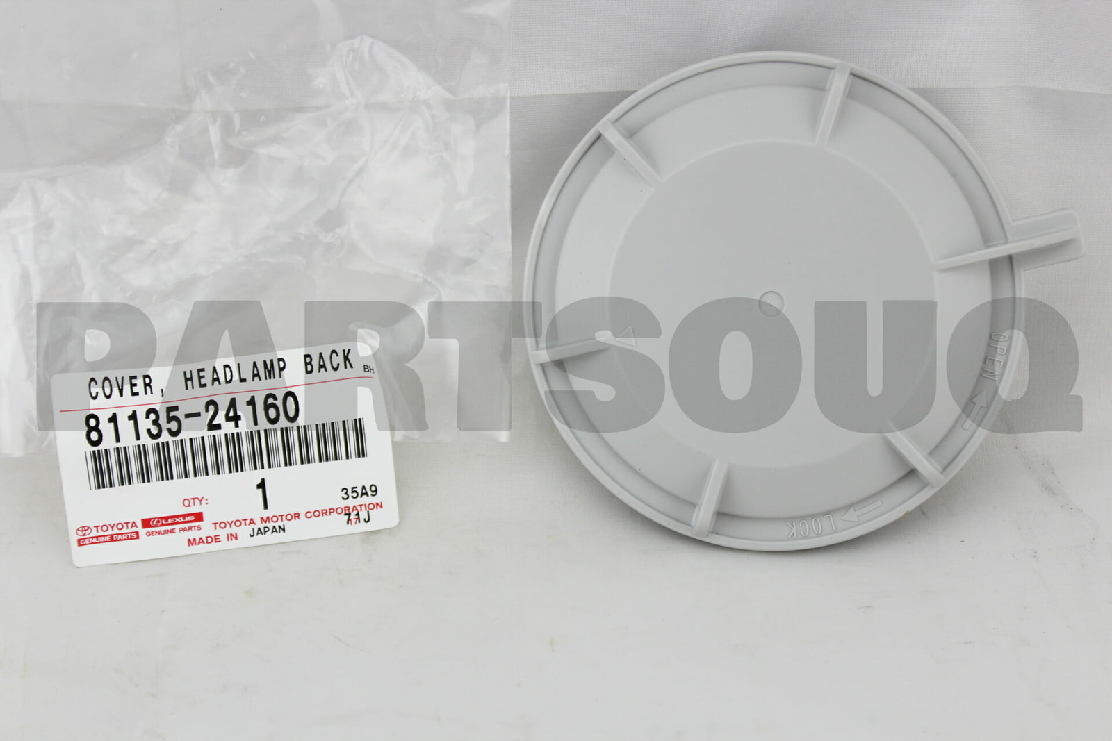 8113524160 Genuine Toyota COVER, HEADLAMP BACK, NO.1 81135-24160 