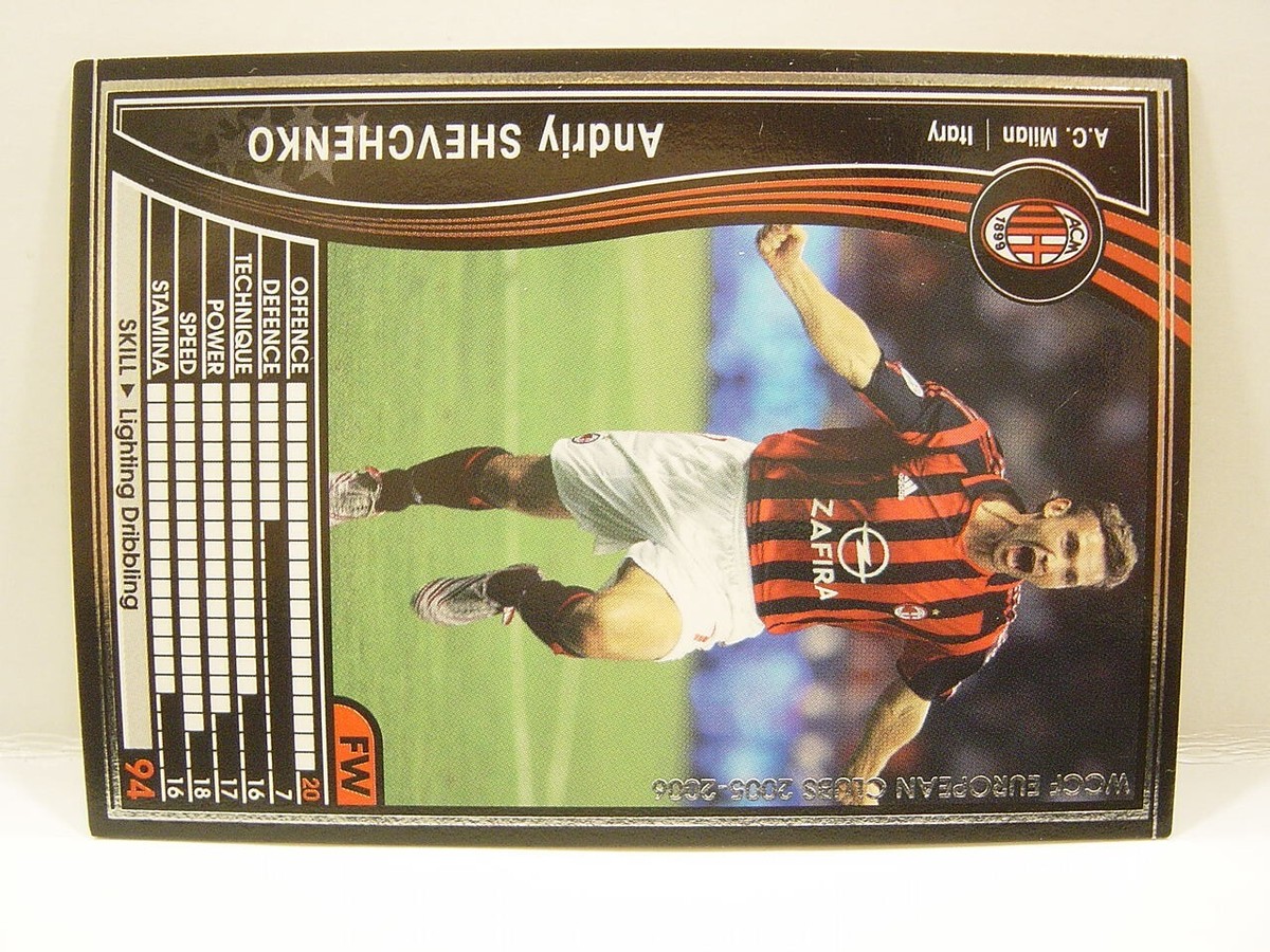 Panini WCCF 2005-06 Andriy Shevchenko 1976 Ukraine No.7 AC Milan