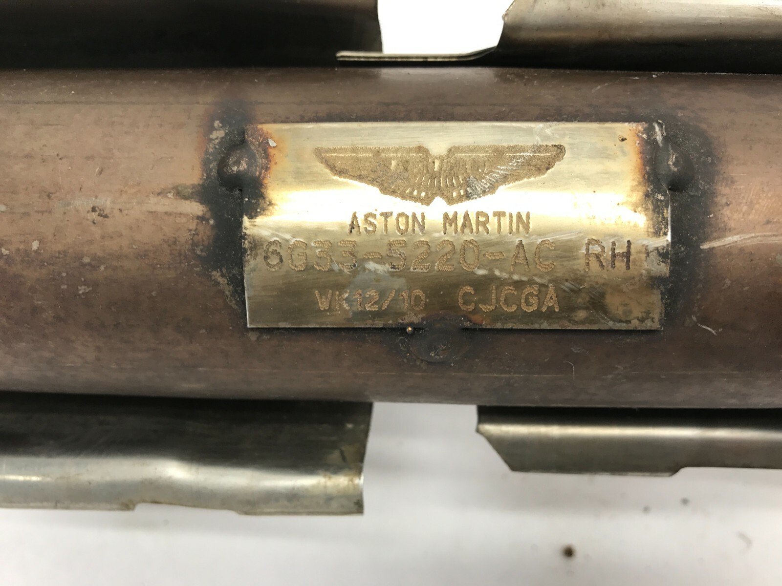 09-16 ASTON MARTIN V8 VANTAGE 4.7 EXHAUST INTERMEDIATE PIPE FRONT RIGHT RH OEM