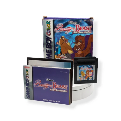 Beauty and the Beast: A Board Game Adventure (Nintendo GameBoy Color, 1999) CIB