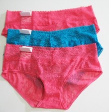 3 Calvin Klein Womens Bare Lace Hipster Panty Underwear Multi QD3597 Sz M - NWT