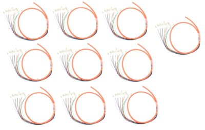 12 Strand OM1 62.5/125 Multimode LC-UPC Fiber Pigtail, 1M 10 Pack for ...