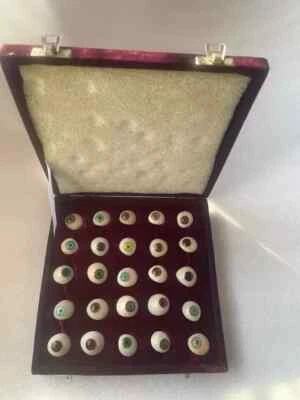 ACHYUT Human Prosthetic Eye ~ Antique Artificial Mix Eye Set Of 25 Pcs