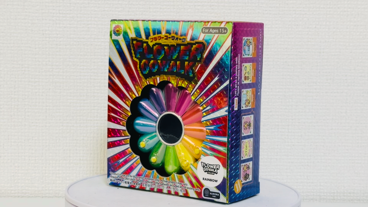 Takashi Murakami FLOWER GO WALK COLOR Aurora Rainbow Clear W Takashi Murakami FLOWER GO WALK COLOR Aurora Rainbow Clear W