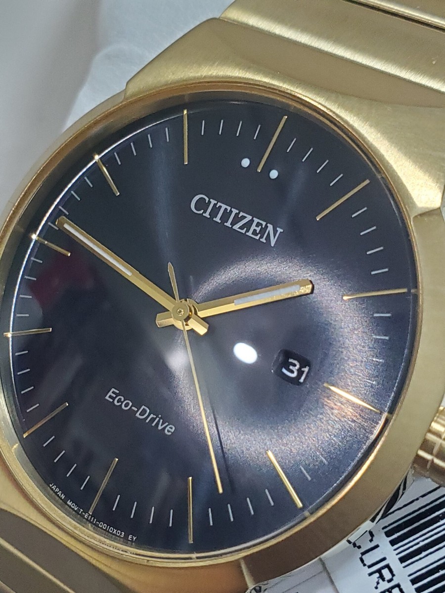 Citizen Eco-Drive Men's Axiom Calendar Gold Date 40MM Watch Citizen Eco-Drive Men's Axiom Calendar Gold Date 40MM Watch