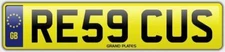 RESCUE RESCUES NUMBER PLATE RE59 CUS BREAKDOWN RECOVERY TOW TRUCK LORRY SOS REG