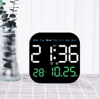 LED Large Digital Wall Clock Temperature Date Week + US Charger / Remote Control