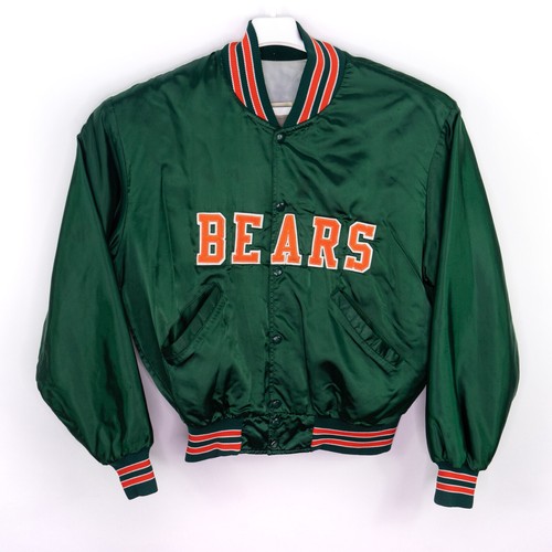Delong Satin Jacket Green 70s 80s Adult 