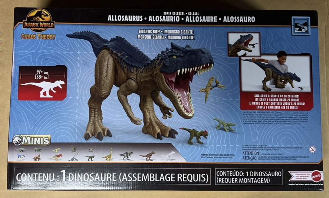 2023 Mattel Jurassic World Super Colossal Allosaurus (HRX53) for