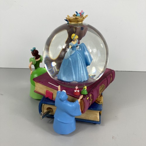 Disney Cinderella Musical Snow Globe Books A Dream Is A Wish Your Heart Makes - Picture 7 of 24