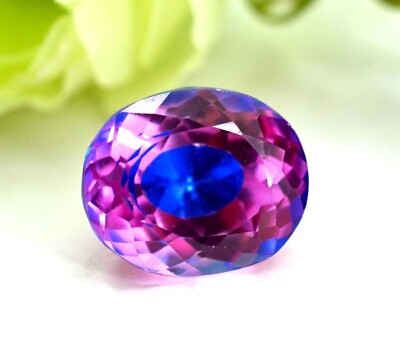 18.65 Ct AAA + Natural Bi-Color Pitambari Sapphire Oval Certified Gemstone Cut