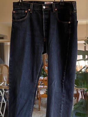 Men's 501 Levis Black Jeans  34x30