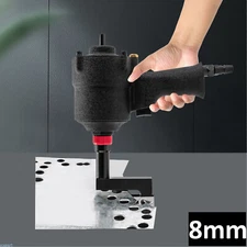 Pneumatic Air Panel Straight Sheet Metal Hole Punch Tool 8mm Hole Puncher Manual