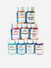 Edible Glitter Luster Dust 9 colors pack of 15. Grams each