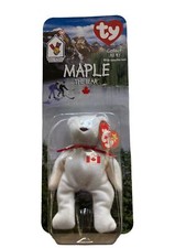 1999 TY Teenie Beanie Baby Maple The Bear Canada McDonalds  Rare  Retired