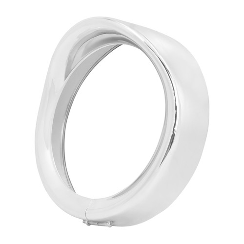 Chrome 7"Headlight Trim Ring Visor Bezel For Harley Road King 94+ Dyna FLD 12-16 - Bild 6 von 14