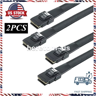 2 Packs Internal Mini SAS Hard Disk Cable 36Pin SFF-8087 to SFF-8087 1 Meter
